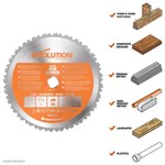 Sawblade Circ 255 x 25mm 28T Multi RAGE Evolution
