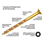 Woodscrew Forgefast Torx 4x35mm (Box 200) ZYP