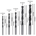 Drill Bit Set Wood 5pc 4-10mm 2-607-010-527 Bos