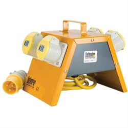 Splitter Box 4Way 16A 110v 5Mtr Cable E13104