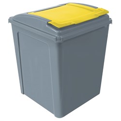 Bin Eco Recycling 50Ltr & Yellow Lid 101726-Yell