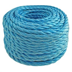 Rope Polyprop Stranded 8mm 30Mtr Blue PP08BE30