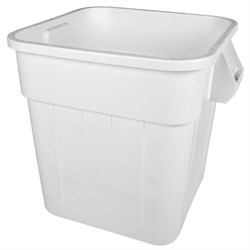Container Huskee Square 120Ltr White 103438-Wht