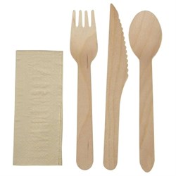 Kraft Wrapped Meal Pack 4-1 (250) Wooden 2511