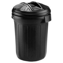 Dustbin & Lid Black Plastic 80Ltr BIN.80/BLK