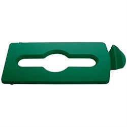 Lid Bin Mixed Recycling Green Slim Jim CB501-G