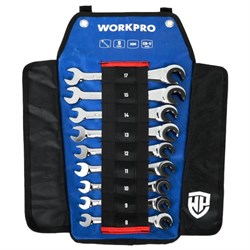 Spanner Set Comb Ratchet 9Pc WP202571 WORKPRO