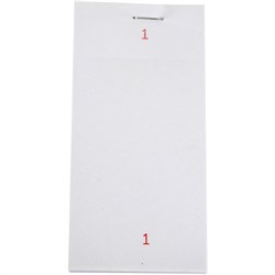 Check Pad Endfold White (100) Single Leaf PAD12-