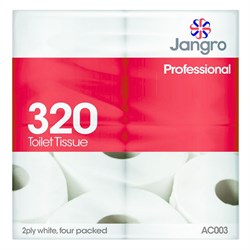 Toilet Roll 320Sheet (36) 2Ply AC003 Jangro