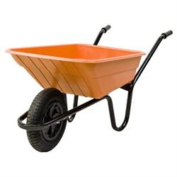 Wheelbarrow 90Ltr Poly Propylene Orange SHORPP