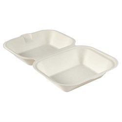 Bagasse Med Clamshell Box 7.5x5.7