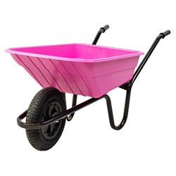 Wheelbarrow 90Ltr Poly Propylene Pink SHPINKPP