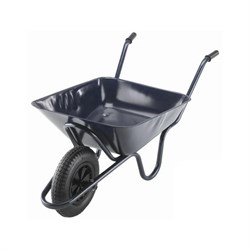 Wheelbarrow 85Ltr Pneu Black CBP Walsall