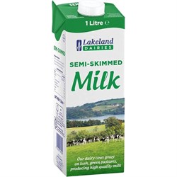 Milk Semi Skimmed 1Ltr (Case of 12) NWT7001