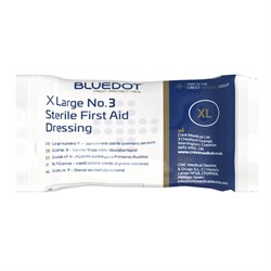 Dressing Sterile XL Blue Dot 30FBDT03 Crest