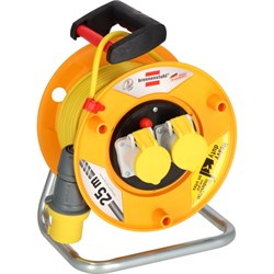 Cable Reel 110v 25Mtr 2Way 2.5mm 1131953 Brenn