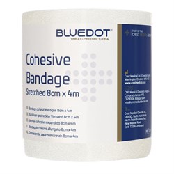 Bandage Cohesive 7.5cm x 4.5Mtr 178 Blue Dot