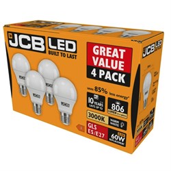 Lamp LED GLS ES E27 60W 3000K Warm White (Pkt6)