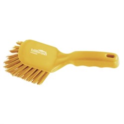 Brush Churn Short Handle Stiff Yellow D4Y Hill