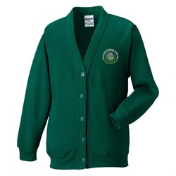 Bun Sgoil Ghaidhlig Cardigan Bottle Green