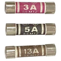 Fuse Assorted (Pkt10) 3/5/13 Amp 190709