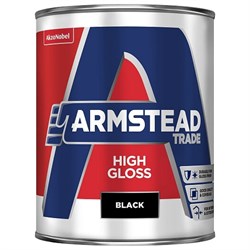 Paint High Gloss Black 1Lt Trade Armstead