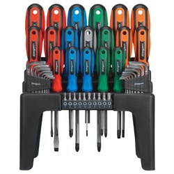 Screwdriver Hex Key&Bit Set 44pc S01090 Sealey