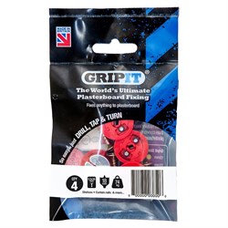 Plasterboard Fixing 18mm Red Pkt4 182-254 Gripit