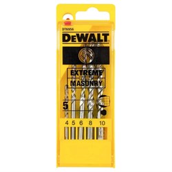 Drill Set Spearpoint 5pc 4,5,6,8,10 DT6956-QZ Dew