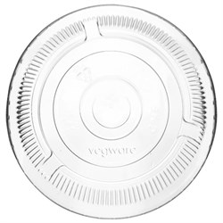 Cold Cup Lid PLA Std Fla T/Straw Slot (1000)C96F