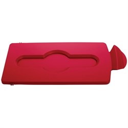 Lid Bin Closed Slot Red Slim Jim Station CB502-R
