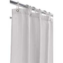 Shower Curtain Wht Satin Stripe 180x18cm GW414
