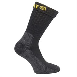 Sock Industrial Work Pkt2 Size 6-11 Black CAT