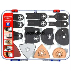 Multitool Blade Set 24Pc Oscill WP404201 WORKPRO