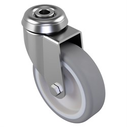 Castor 100mm Grey Rubber Swivel V30V100TRPB12