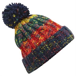 Beanie Hat Pom Pom Crackling Campfire B486