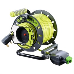 Cable Reel Pro Xt 25m 3m Outdoor 1 Gang W/proof