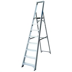 Step Ladder Platform Alu 8Tread H/DUTY NESP8M