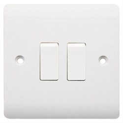 Light Switch 2 Gang 2 Way Securlec 179925