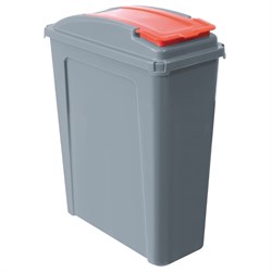 Bin Eco Recycling 25Ltr Red & Lid 101725-Red