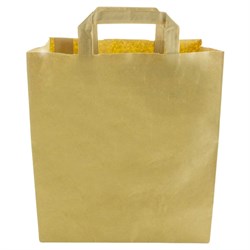Carrier Bag Brown Paper Lge 9.8x5.5x12