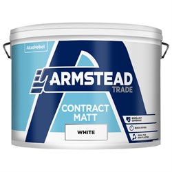 Paint Matt Emulson White 10Ltr Contract Armstead