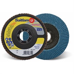 Flap Disc Zircon 115 x 22mm 120G 48704 Sait