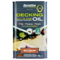 Decking Oil Cedar Red 5Ltr DORC005 Barrettine