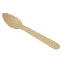 Wooden Teaspoon 110mm Disposable (1000)