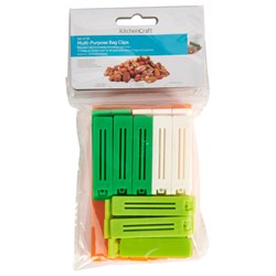 Bag Clips Assorted Pkt20 KCCLIPSASST Kitchencraft