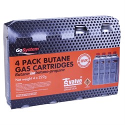 Butane Gas Cartridge 4 Pack Summit 103381