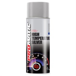 Paint Spray Silver High Temp 400ml Promatic