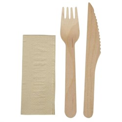 Kraft Wrapped 3-1 Meal Pack (250) Wooden 2501