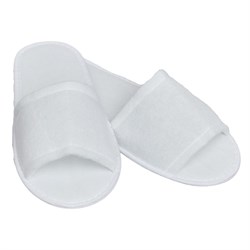 Slippers Open Toe White Essentia (Sold per Pair)